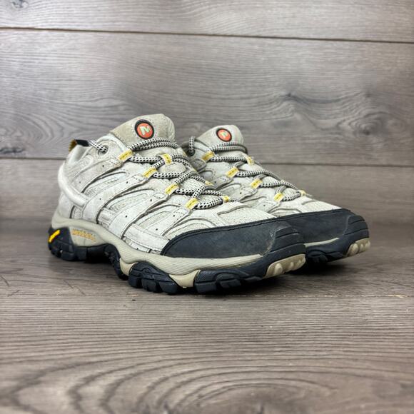 Merrell Moab 2 Vent Hiking Shoes Womens 7.5 Beige Outdoor Walking Trail Sneakers - Picture 2 of 16